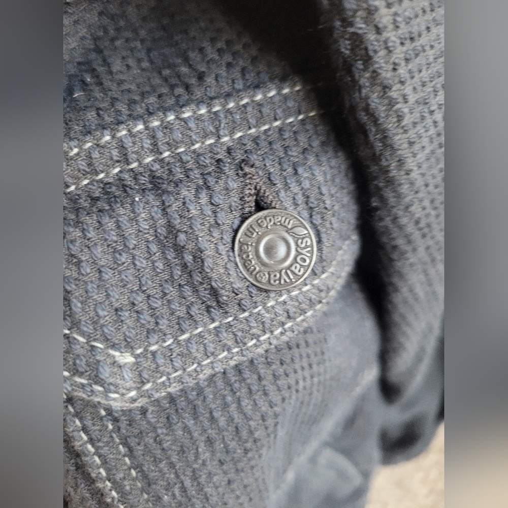 Sashiko Type-II (with pleats) Black X Black, by Pure Blue Japan - Picture 8 of 10